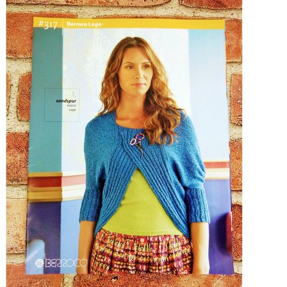 Berroco Lago 317 Knitting Patterns Book 2012 Spring Summer Cardigans Tops - Picture 1 of 9